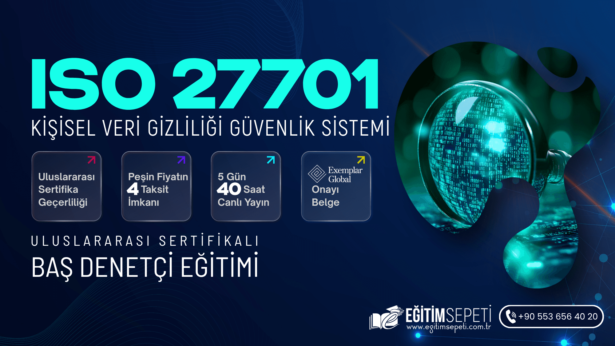 ISO/IEC 27701:2019 Kişisel Veri Yönetim Sistemi Baş Denetçilik Eğitimi — 5 Gün