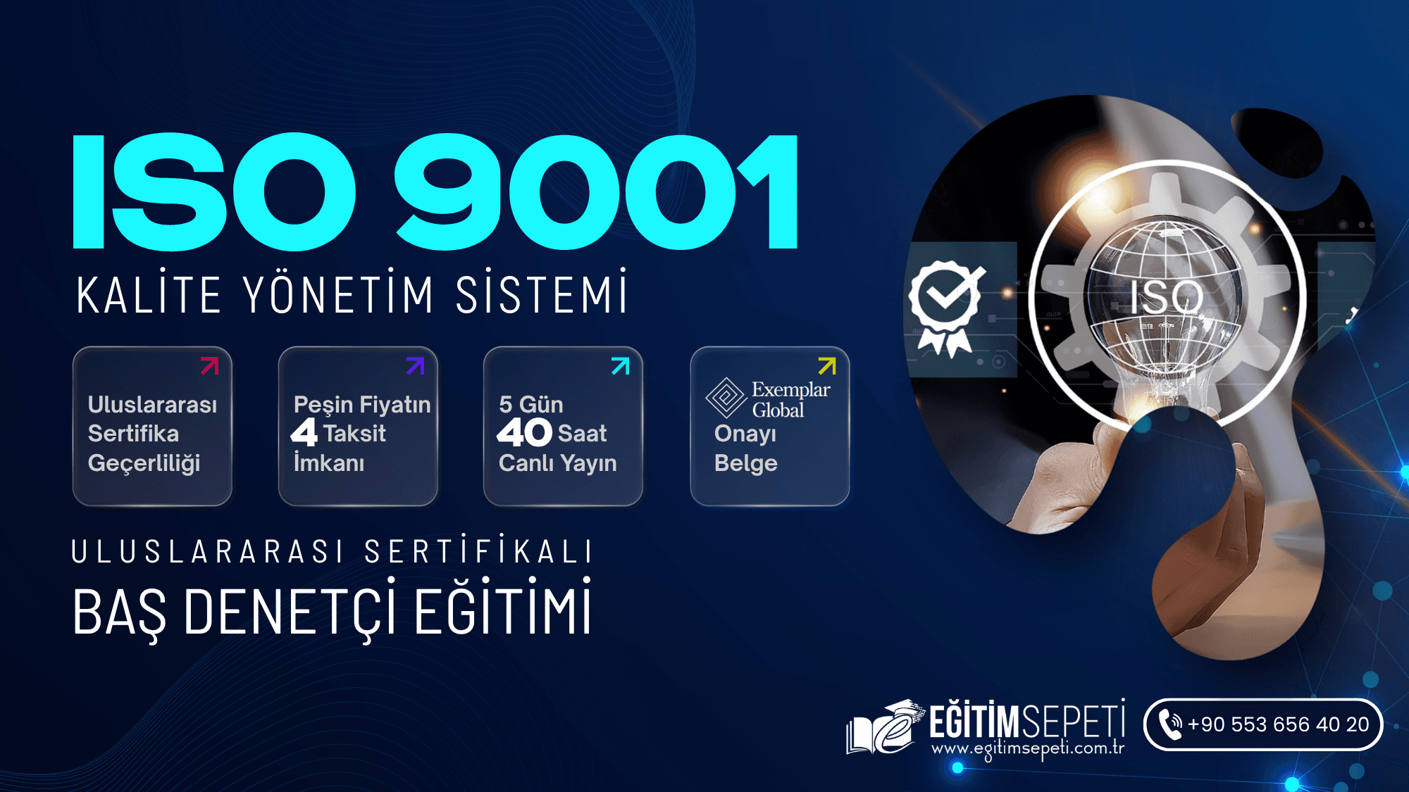 ISO 9001:2015 Kalite Yönetim Sistemi Baş Denetçilik Eğitimi — 5 Gün