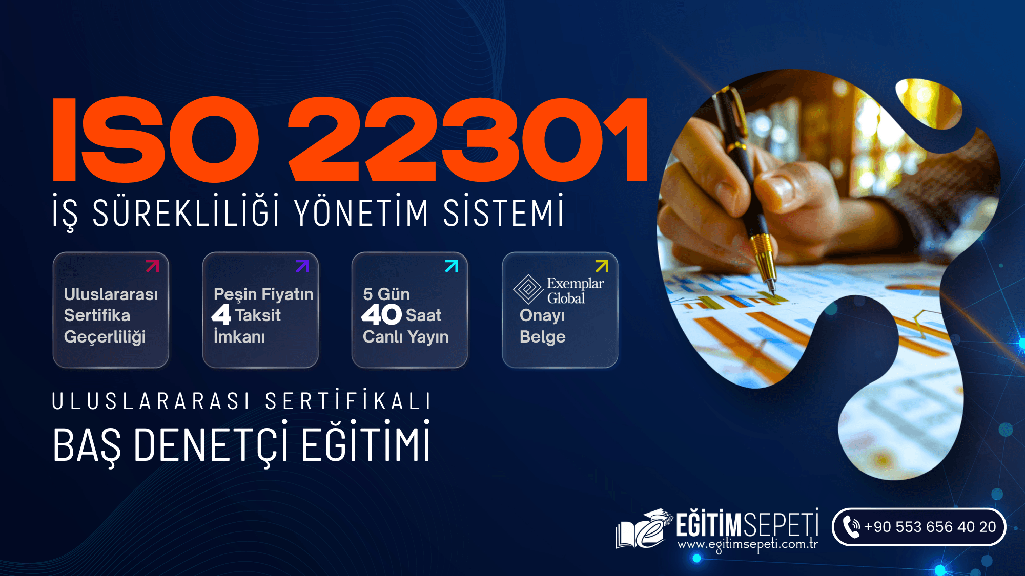 ISO 22301:2019 İş Sürekliliği Yönetim Sistemi Baş Denetçilik Eğitimi — 5 Gün
