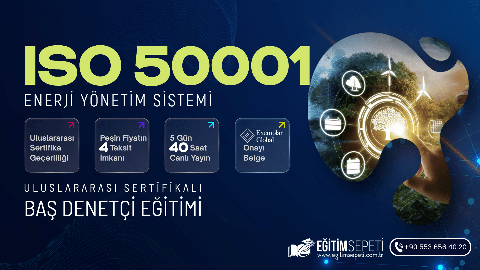 ISO 50001:2018 Enerji Yönetim Sistemi Baş Denetçilik Eğitimi — 5 Gün