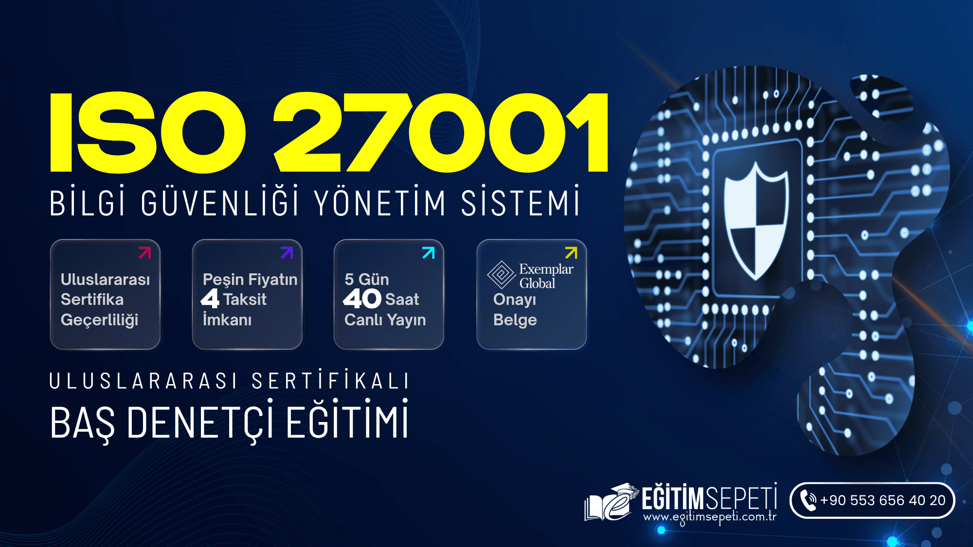 ISO/IEC 27001:2022 Bilgi Güvenliği Yönetim Sistemi Baş Denetçilik Eğitimi — 5 Gün