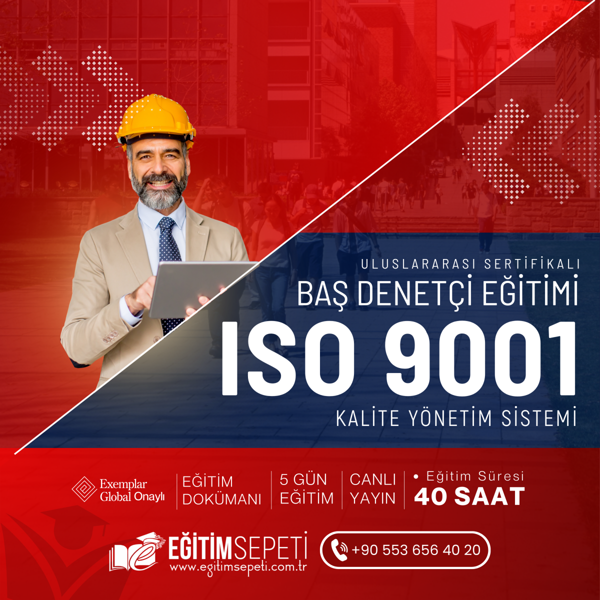 ISO 9001:2015 KALİTE YÖNETİM SİSTEMİ BAŞ DENETÇİLİK EĞİTİMİ - 5 GÜN