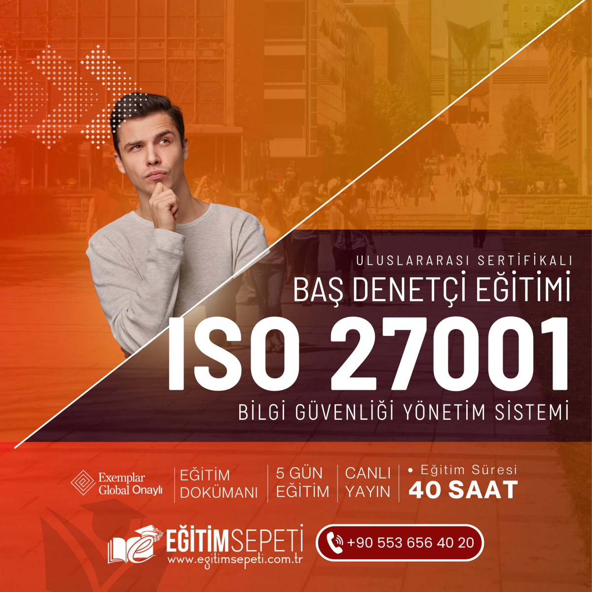 ISO / IEC 27001:2022 BİLGİ GÜVENLİĞİ YÖNETİM SİSTEMİ BAŞ DENETÇİ EĞİTİMİ - 5 GÜN ISO / IEC 27001:2022 BİLGİ GÜVENLİĞİ YÖNETİM SİSTEMİ BAŞ DENETÇİ EĞİTİMİ - 5 GÜN
