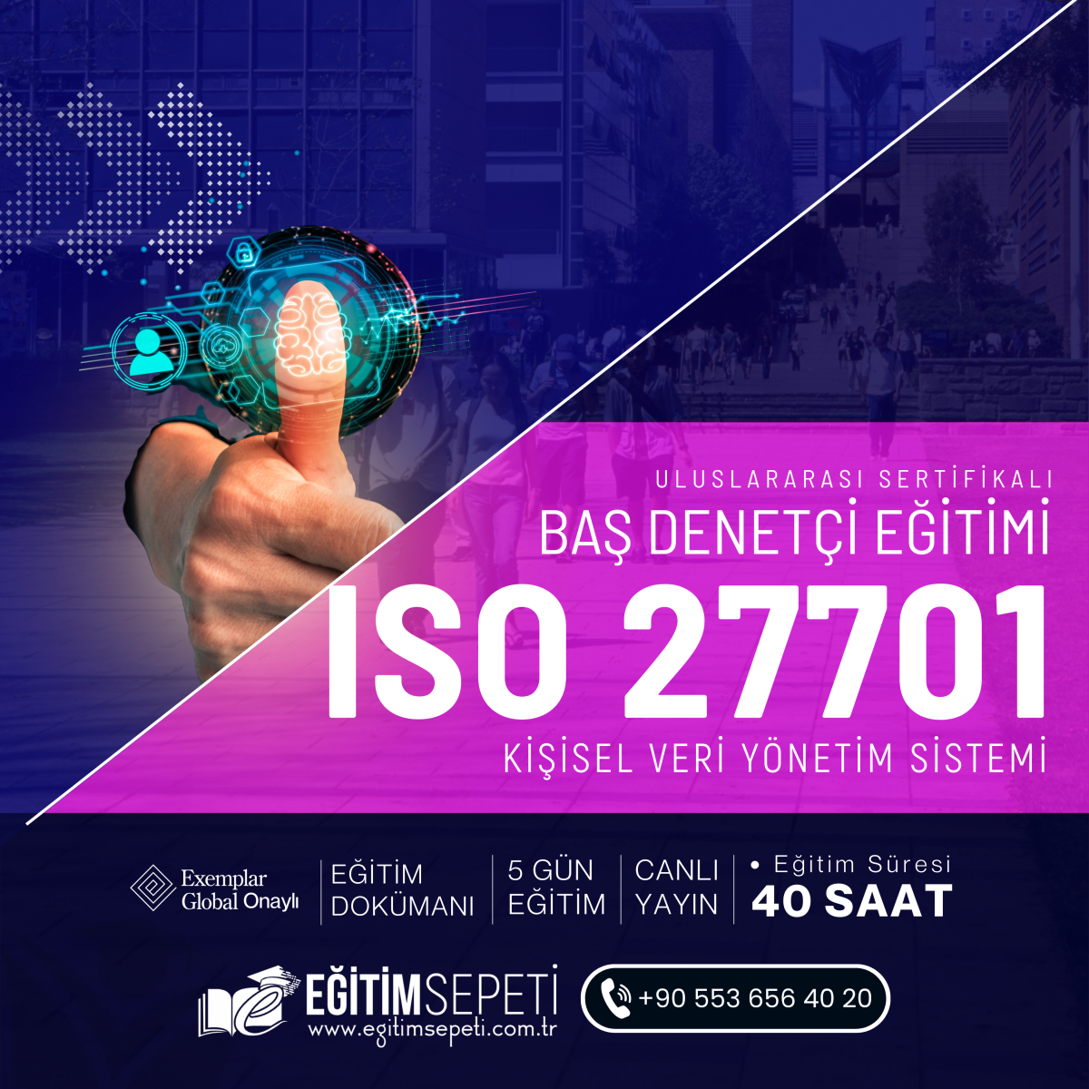 ISO/IEC 27701:2019 KİŞİSEL VERİ YÖNETİM SİSTEMİ BAŞ DENETÇİLİK EĞİTİMİ ISO/IEC 27701:2019 KİŞİSEL VERİ YÖNETİM SİSTEMİ BAŞ DENETÇİLİK EĞİTİMİ